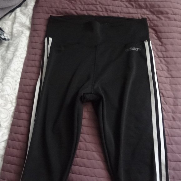 Adidas 3 stripes climalite leggings - Picture 1 of 3